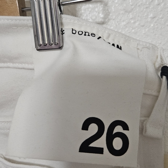 Rag and Bone bright white skinny jeans size 26 - Picture 4 of 15